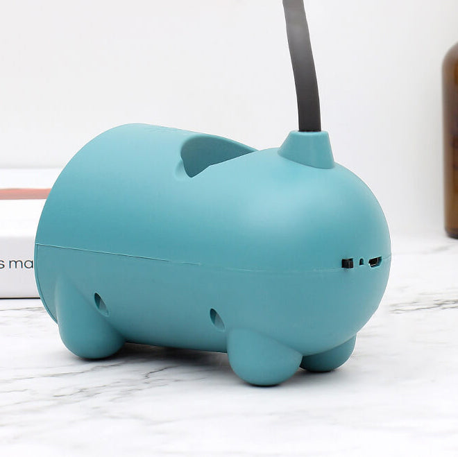 BunnyGlow Kreative LED Touch-Lampe mit Stifthalter | USB-Ladefunktion | Schreibtischlampe | Kinderzimmer Deko