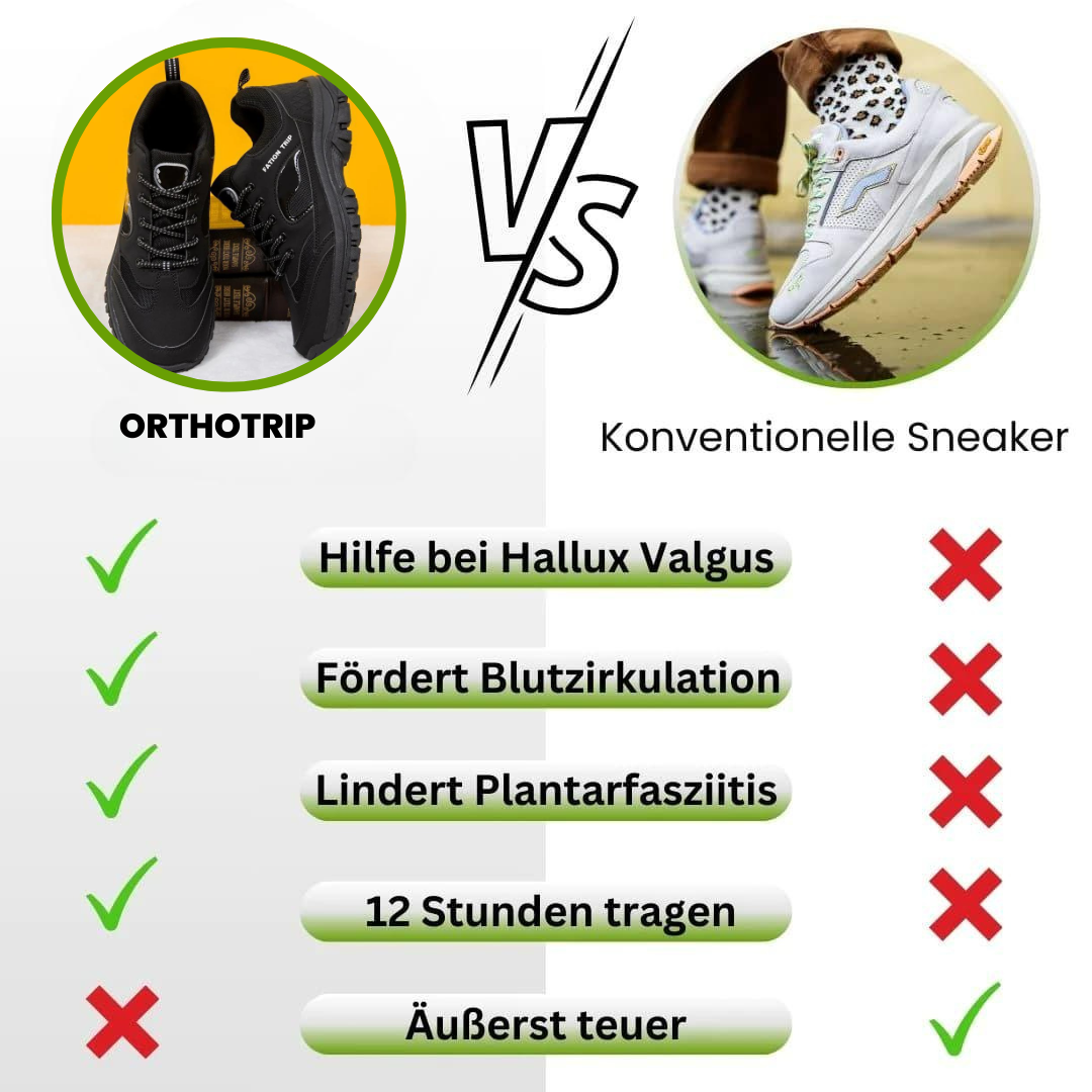 OrthoTrip - ergonomische, schmerzlindernde Komfortschuhe