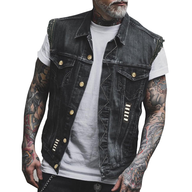 Stylische Denim-Weste für Herren