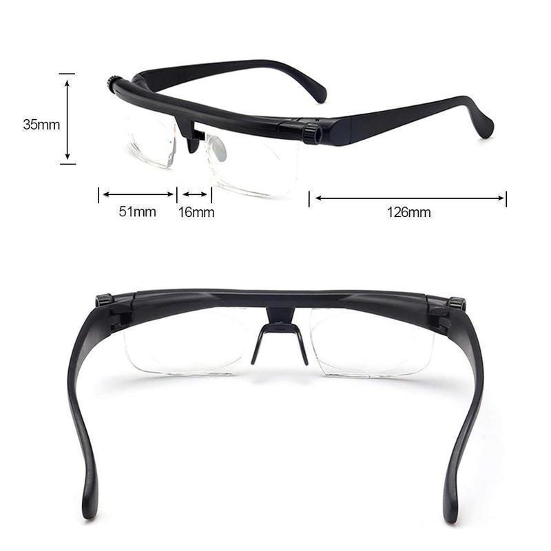Fokus einstellbare Brille Lesebrille Unisex