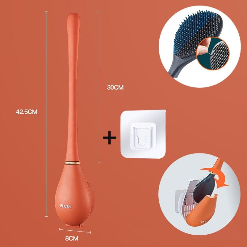 Zeitgemäße flexible Silikon-Toilettenbürste