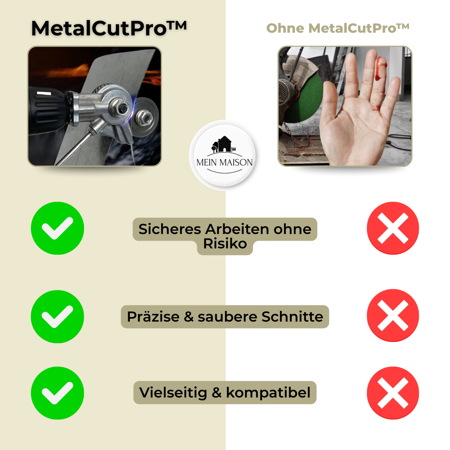 MetalCutPro™ – Schnelles, sauberes Blechschneiden leicht gemacht