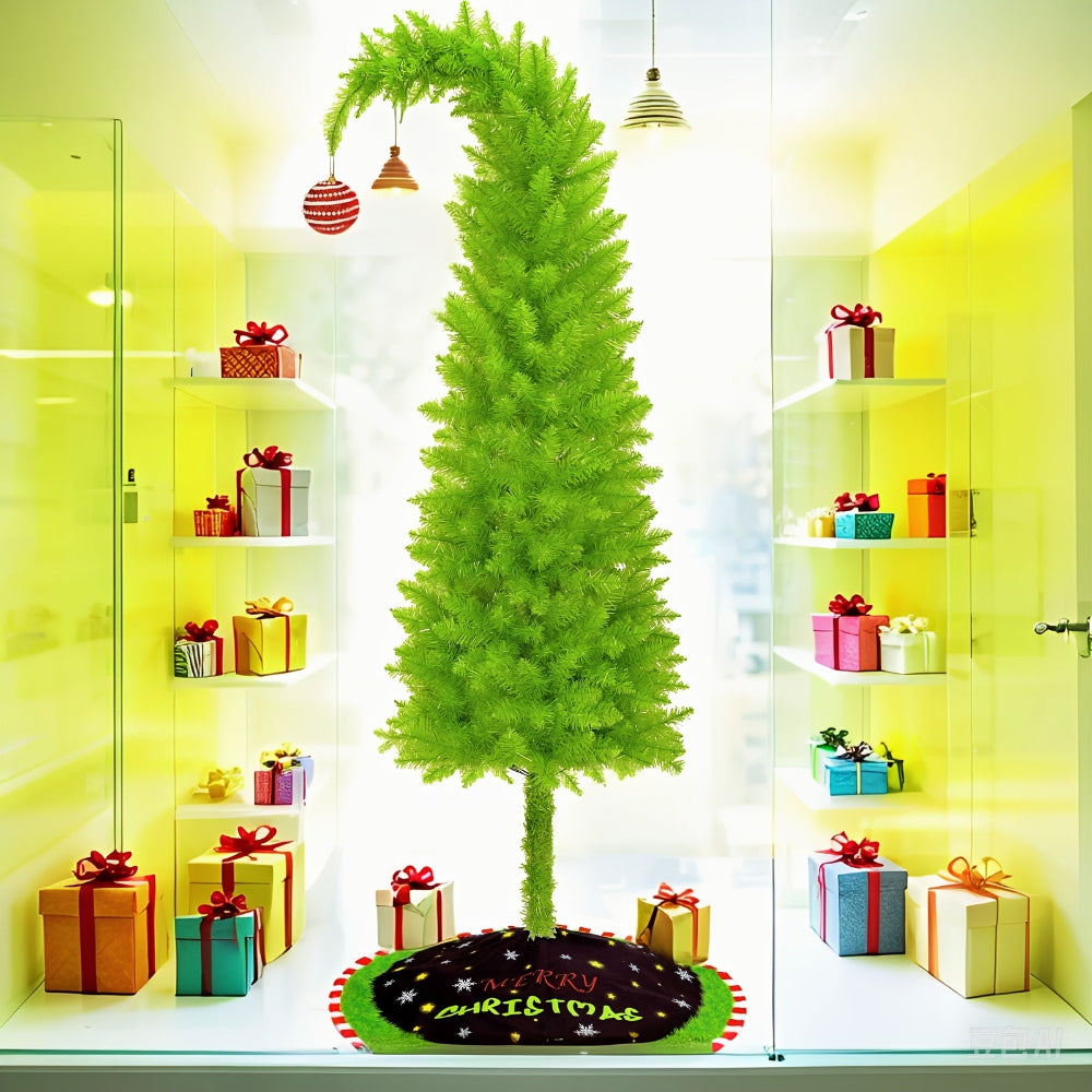 Biegbarer Weihnachtsbaum, Festliche Wohnungsdekoration Tischdisplay