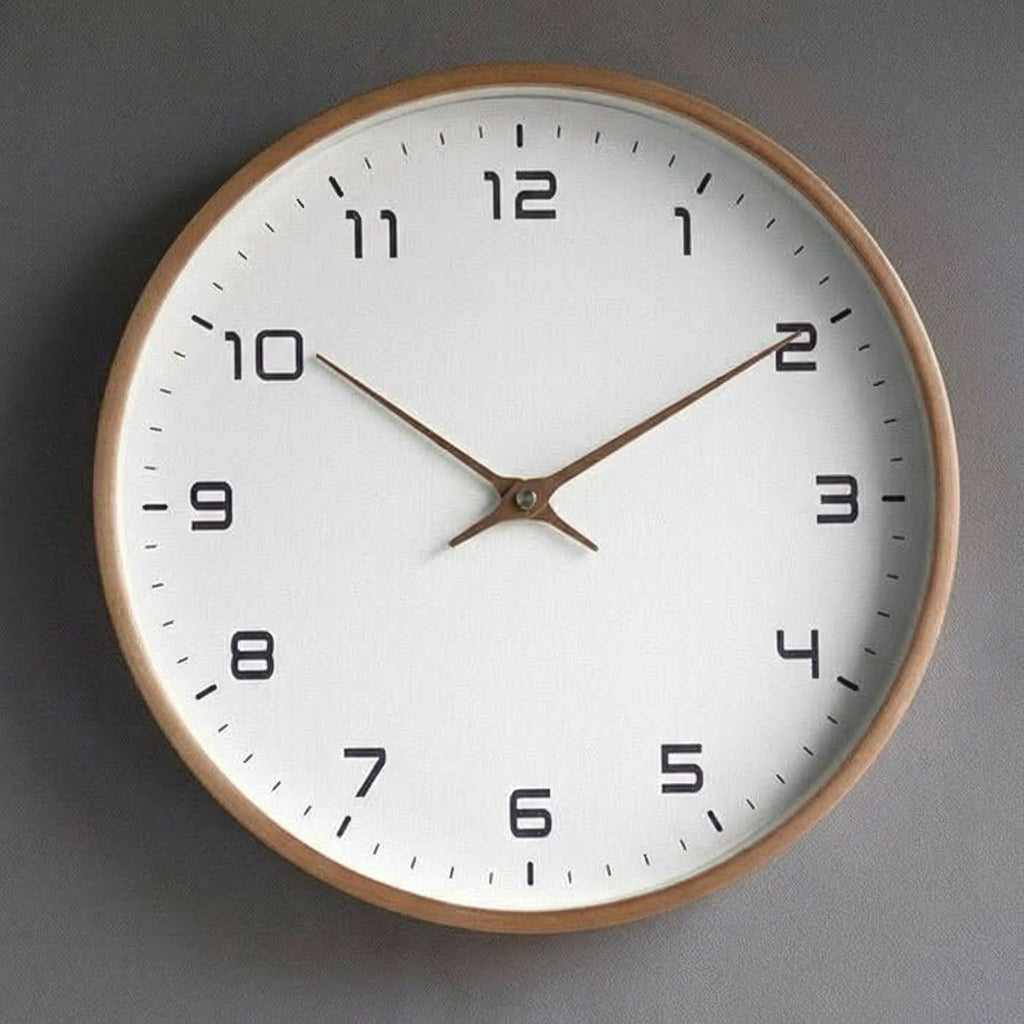 NordicTimber – Stilvolle Holz-Wanduhr für modernes Wohnen