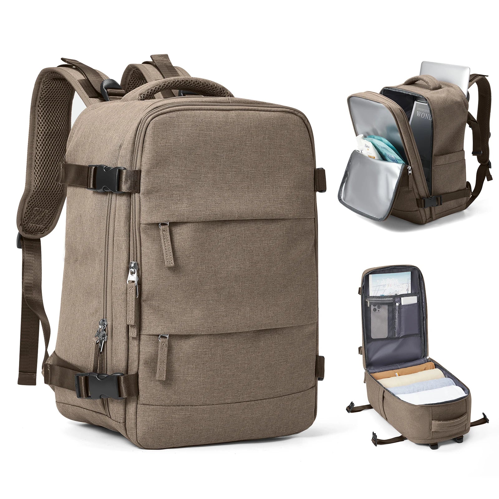Reiserucksack Travomate | Wasserdicht & Vielseitig | 15,6" Laptopfach | Große Kapazität mit Nass-Trocken-Trennung