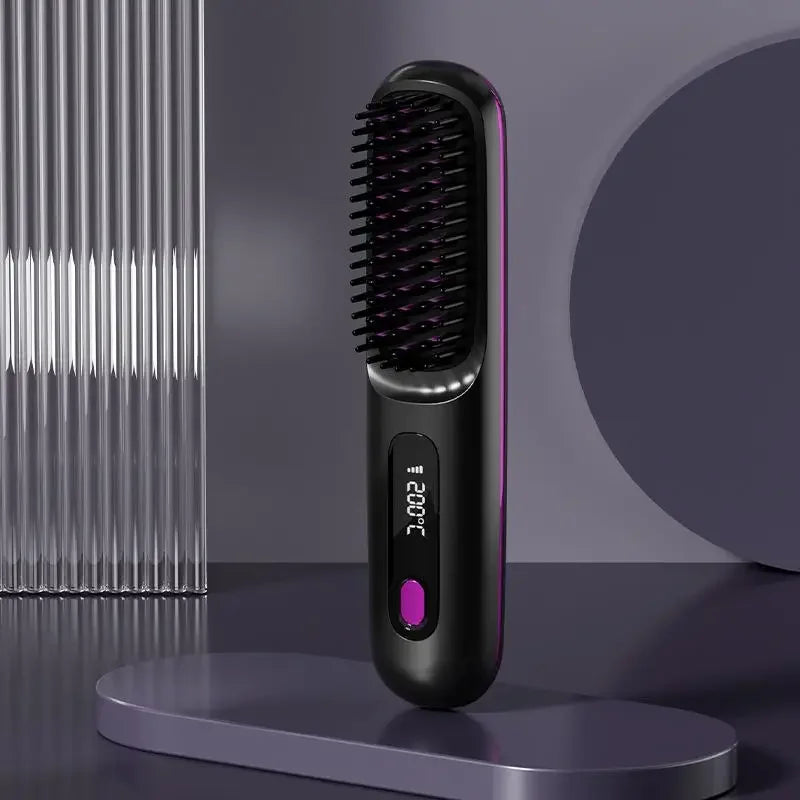 Glissara | Kabelloser Haarglätter | USB-Ladefunktion & LCD-Display | Keramik- & Ionentechnologie