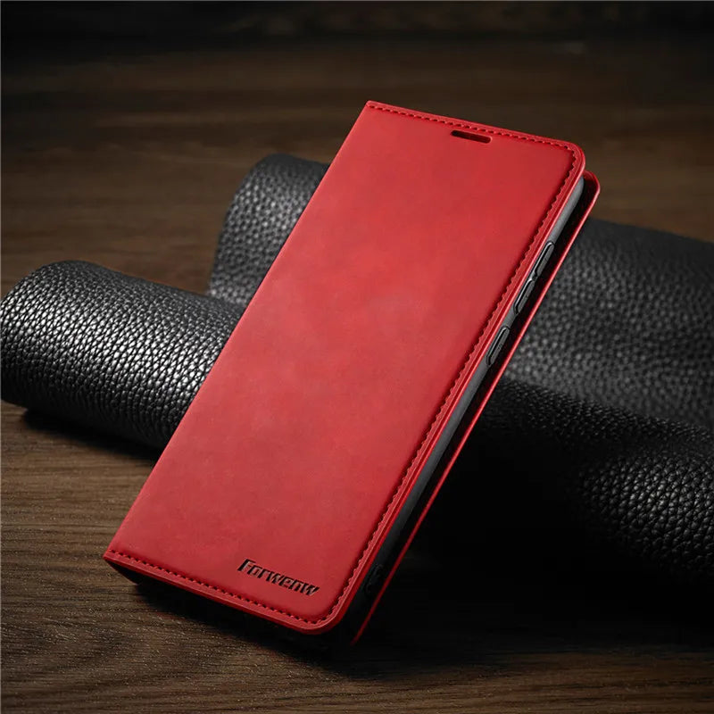 iPhone Hülle: Magnetische Leder Tasche für stilvollen Schutz