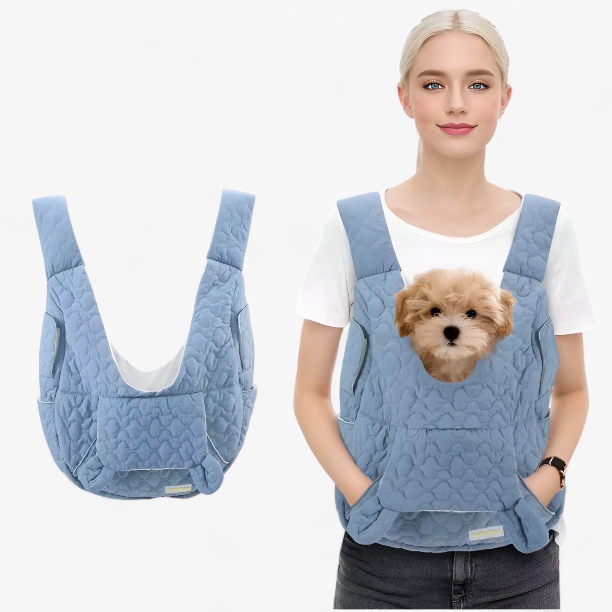 Pawrello Haustierträger bis zu 10 kg | Wetterfest & Komfortabel | Für Katzen & Kleine Hunde | Mit Ergonomischen Trägern
