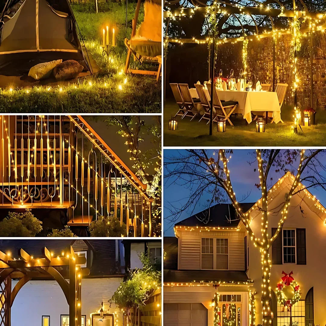 Solar Fairy String Lights - Außenbeleuchtung - Weihnachtsdekoration