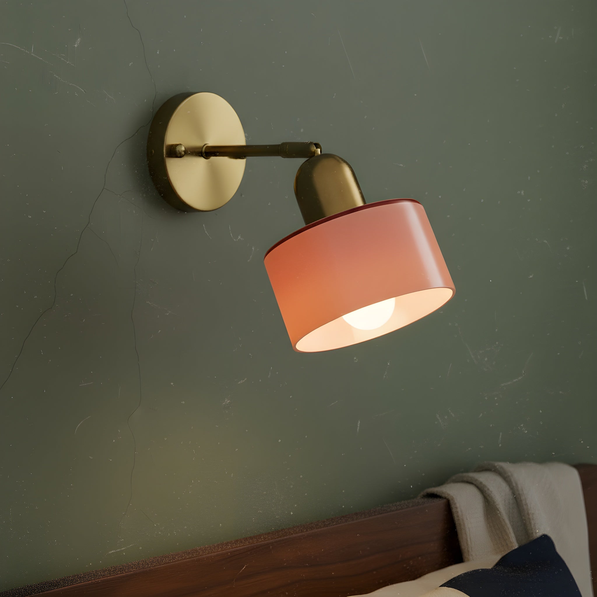 Bunte Glas Bauhaus Wandleuchte