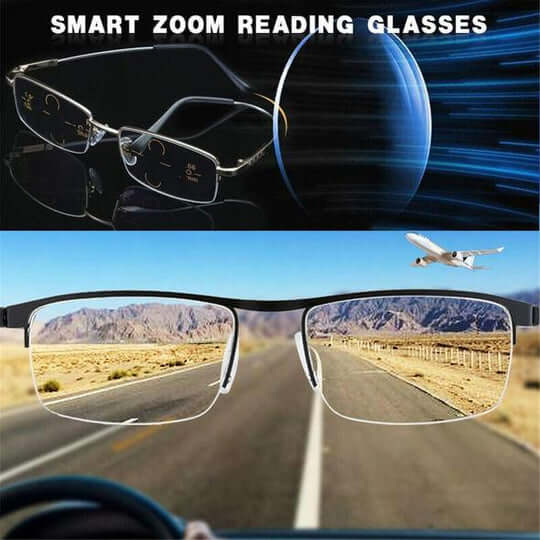 Fortschrittliche Gleitsichtbrille mit automatischer Fokussierung 1+1 GRATIS