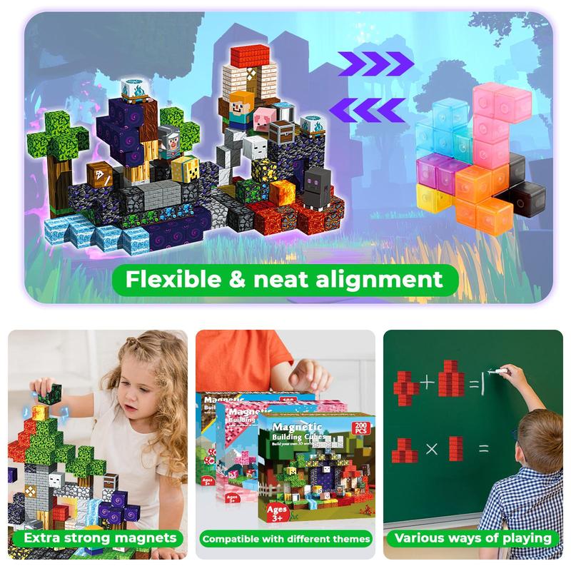 Magnetische Bauklötze Set, Lernspielzeug für Kinder