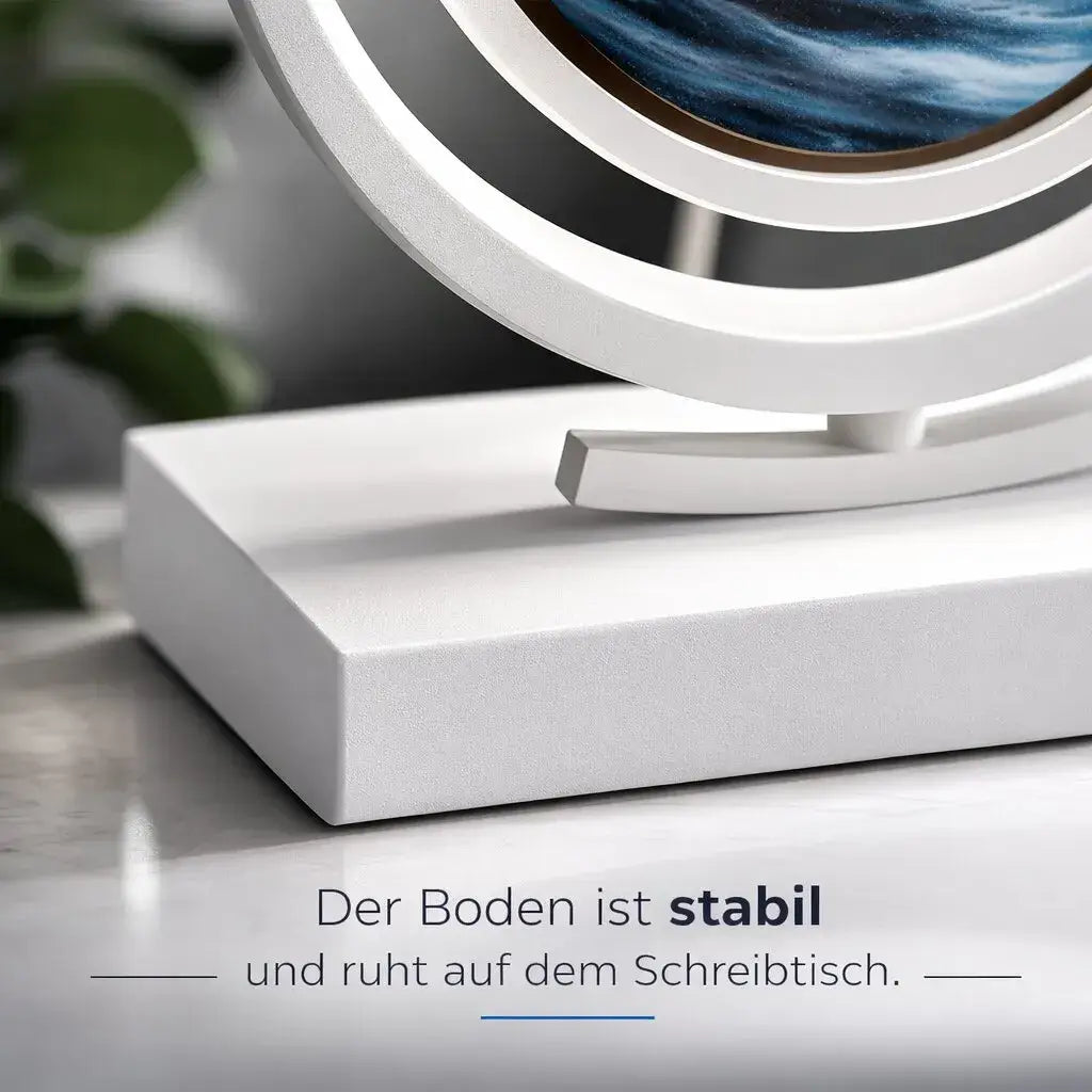 Dekorative LED Tischlampe | Moderne Designerlampe | Sandbild zum Drehen | SandScape