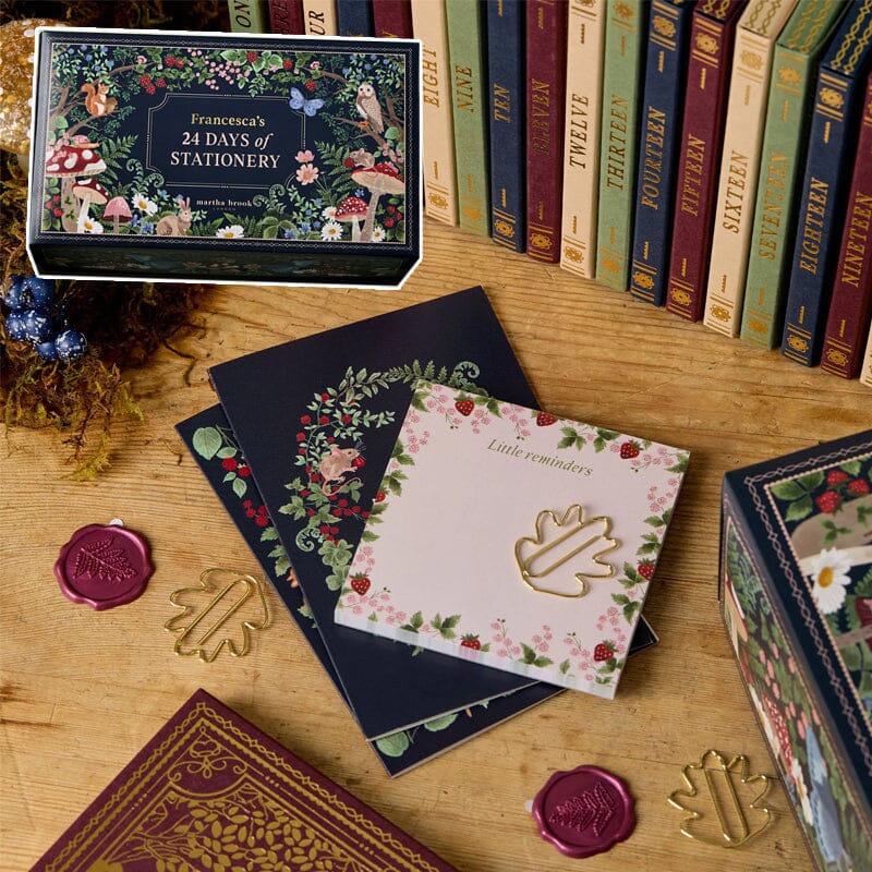 24 Tage Qualitativ Schreibwaren-Adventskalender | Limitierte "Winterwald" Edition | 24 Exklusive Papeterie-Überraschungen | Nachhaltig & Plastikfrei | Inkl. Kalender 2025 & Accessoires