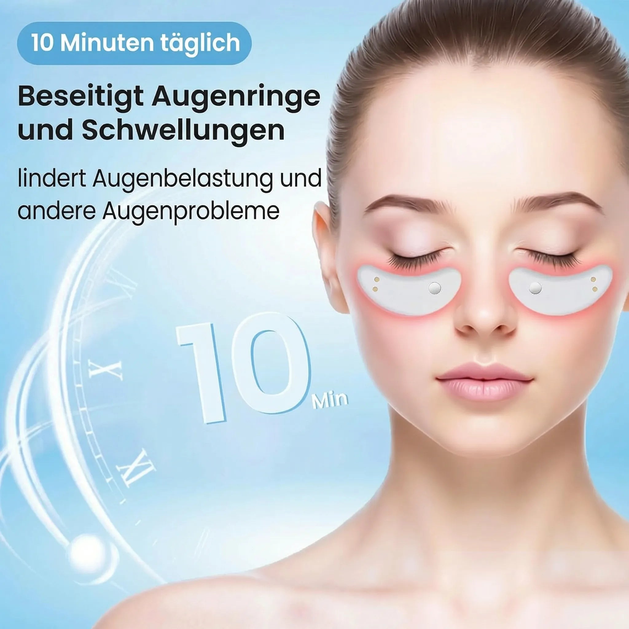 Gerät gegen Augenringe & Schwellungen durch Rotlichttherapie | Augenia
