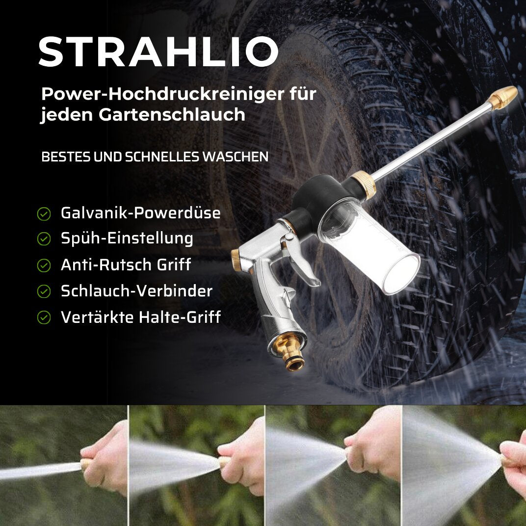 Hochdruckreiniger für Gartenschlauch | Hochdruckreiniger Aufsatz | Reinigungsgeräte | Strahlio
