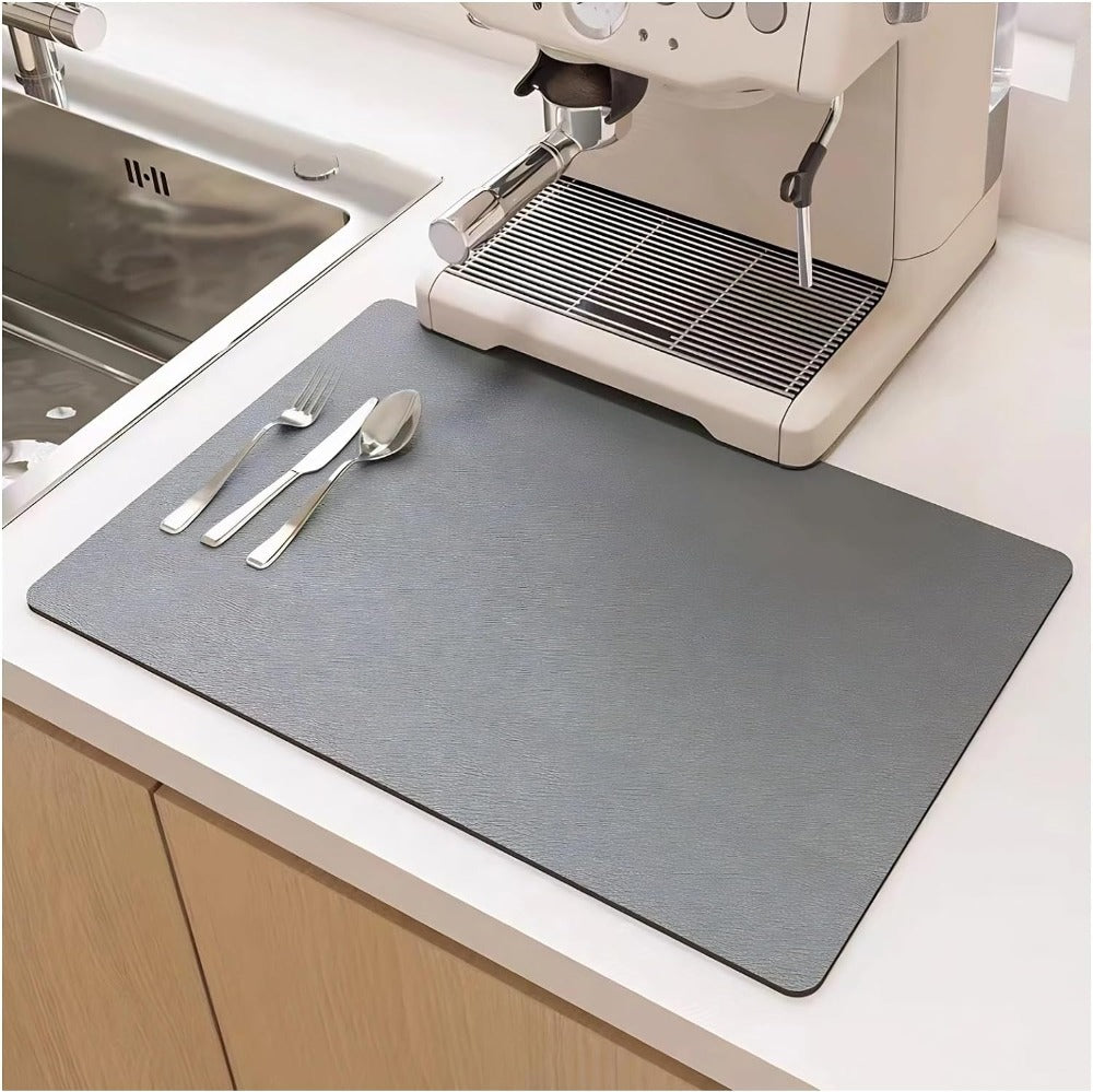 Schnelltrocknende Küchen Geschirrmatte | Hochabsorbierend
