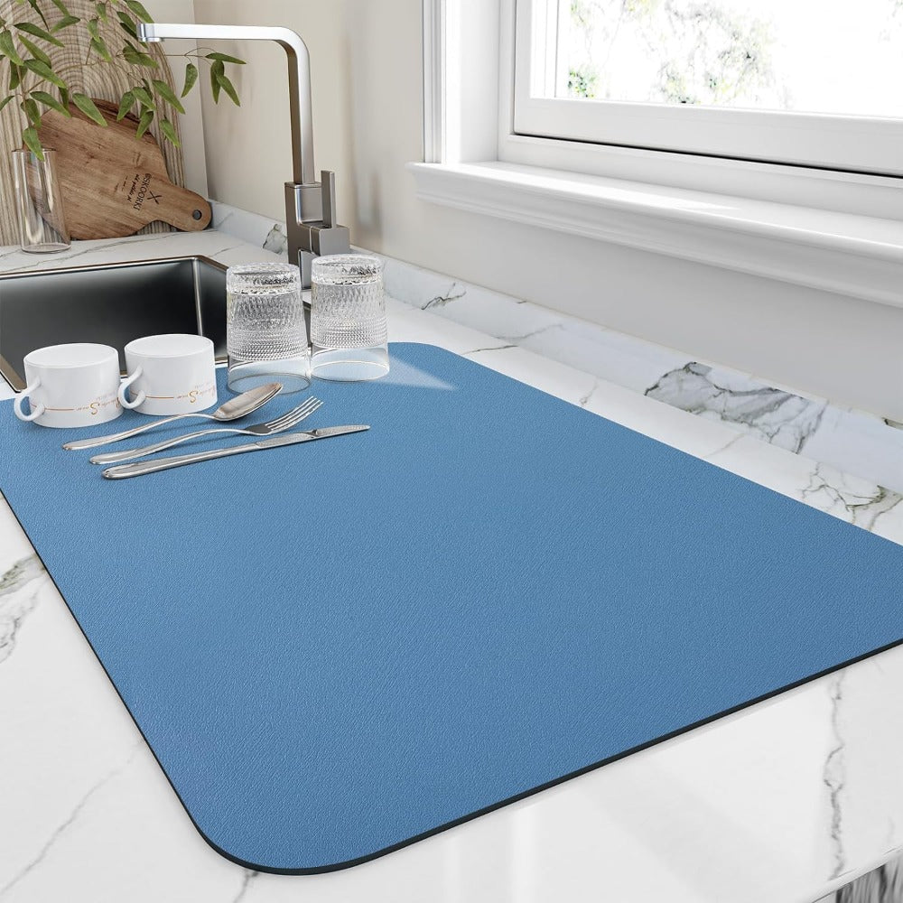 Schnelltrocknende Küchen Geschirrmatte | Hochabsorbierend
