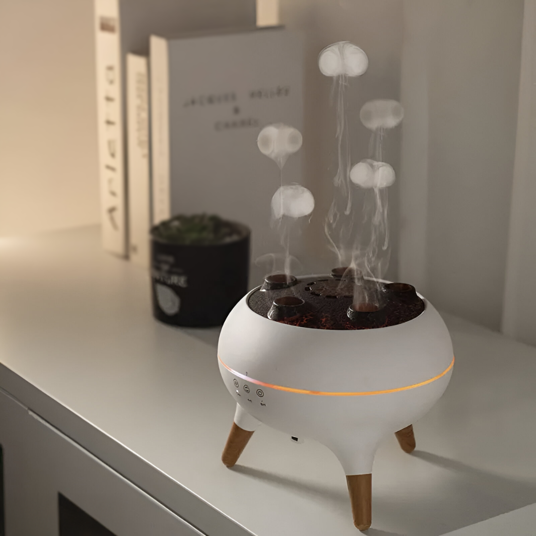 Luftbefeuchter & Diffusor | Aroma Diffusor mit LED-Licht & Timer | JellyDream