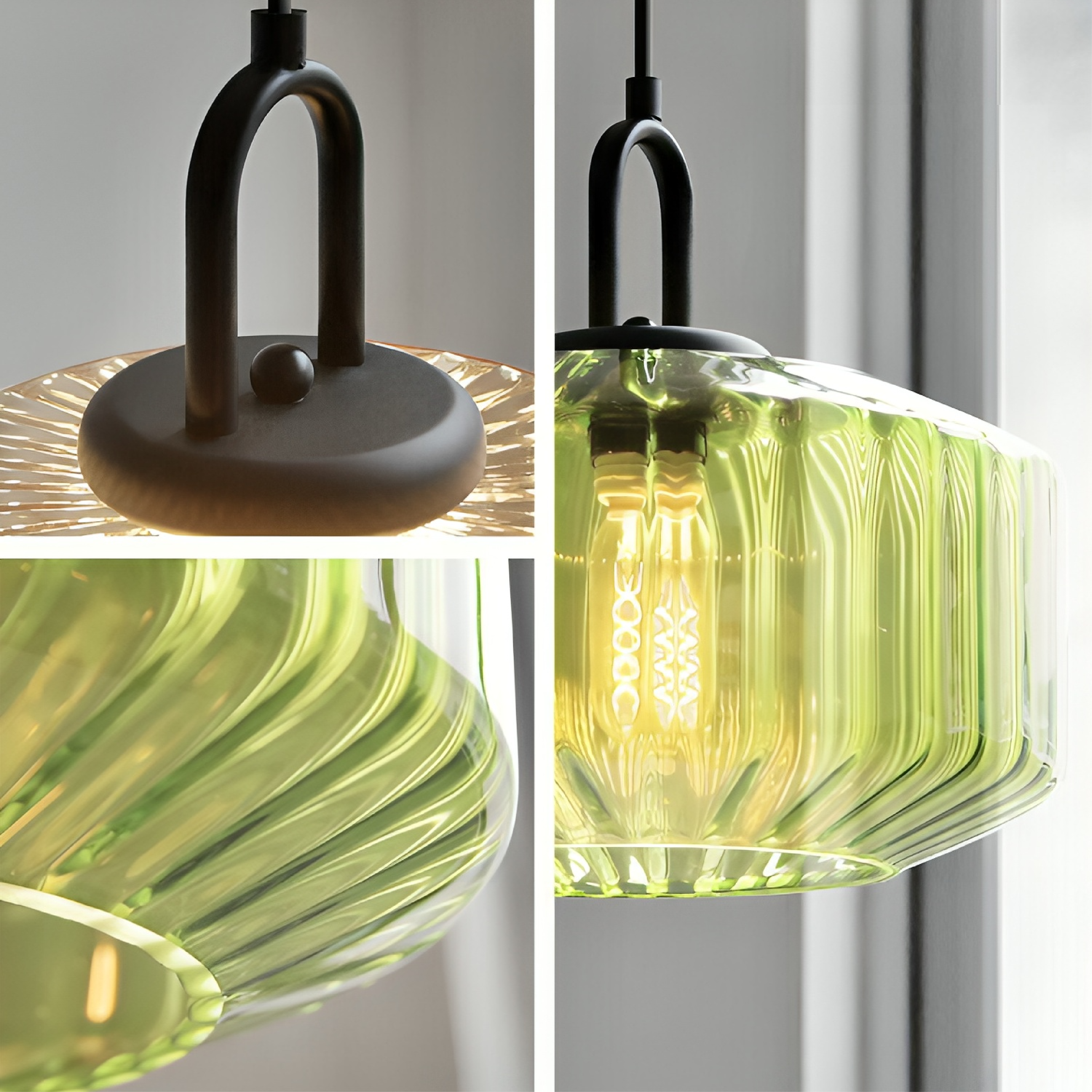Bunte Glas Pendelleuchte