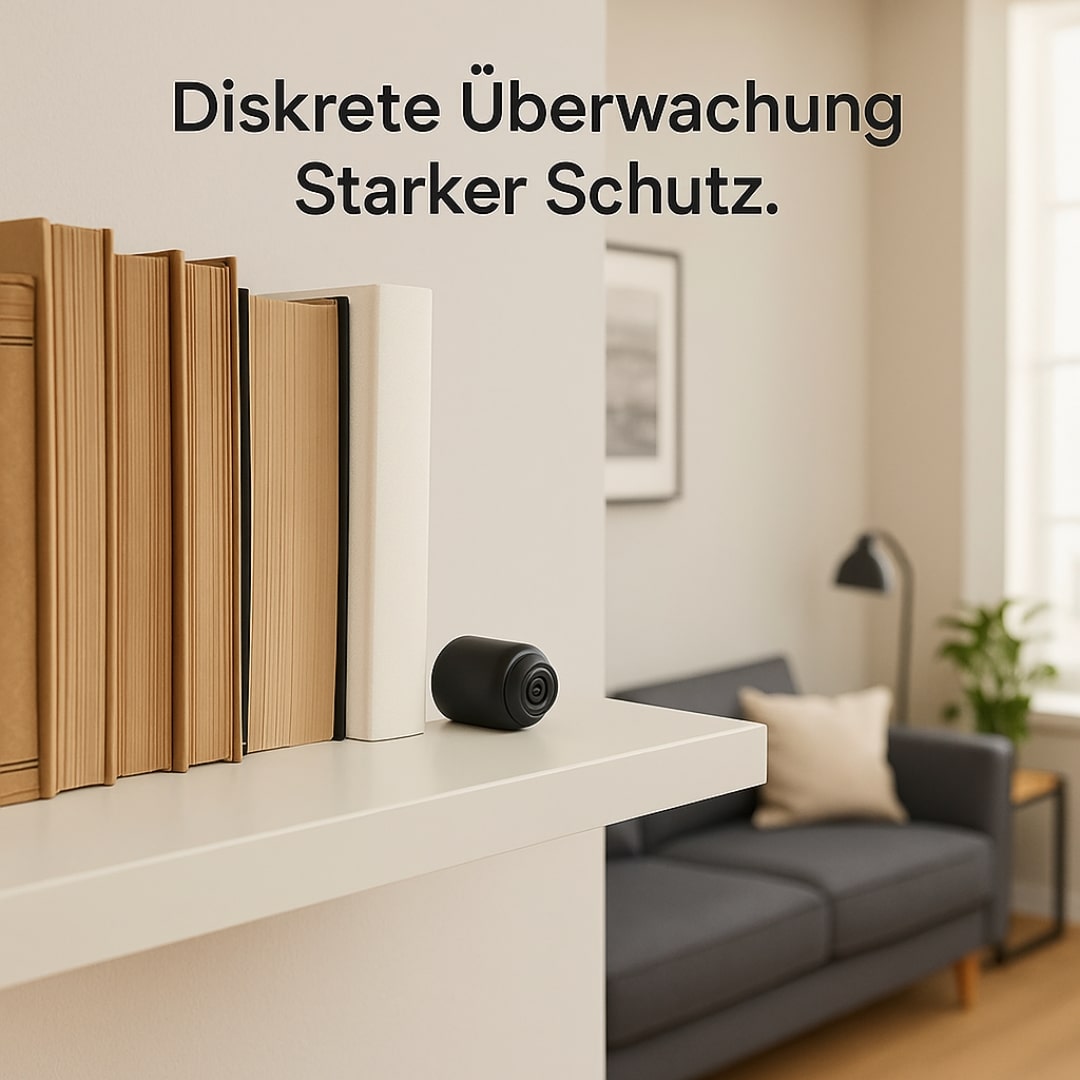 Smarte HD-Minikamera mit App & Bewegungserkennung
