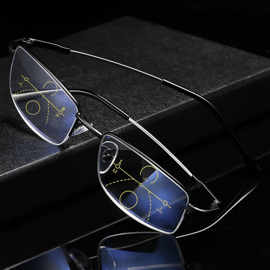 Intelligente Gleitsichtbrille mit automatischer Sehanpassung & Blaulichtfilter