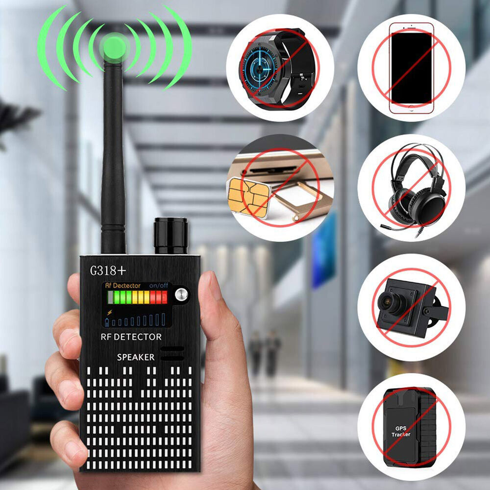Spionagesignal-Wanzendetektor, HF-Detektor, versteckte Kamera, Laserlinse, GSM-GPS-Gerätefinder
