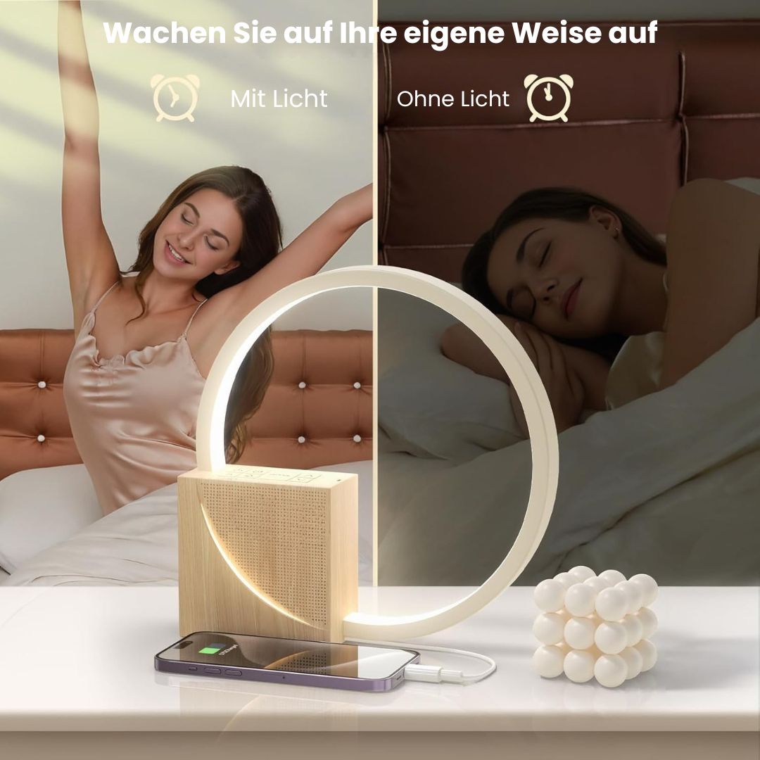 Sonnenaufgang-Wecker mit Licht | Wecker mit Ladefunktion | WakeLight