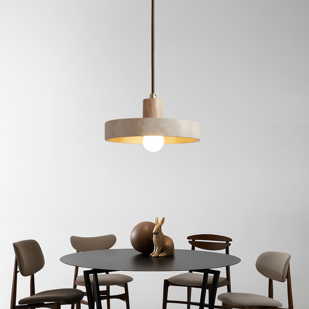 Travertin Bauhaus Pendelleuchte