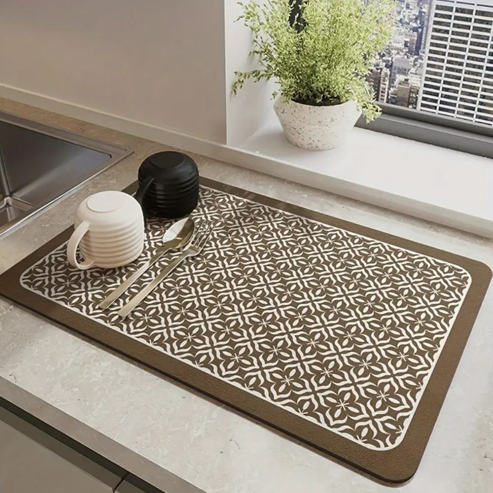 Mandala Küchen Geschirrabtropfmatte