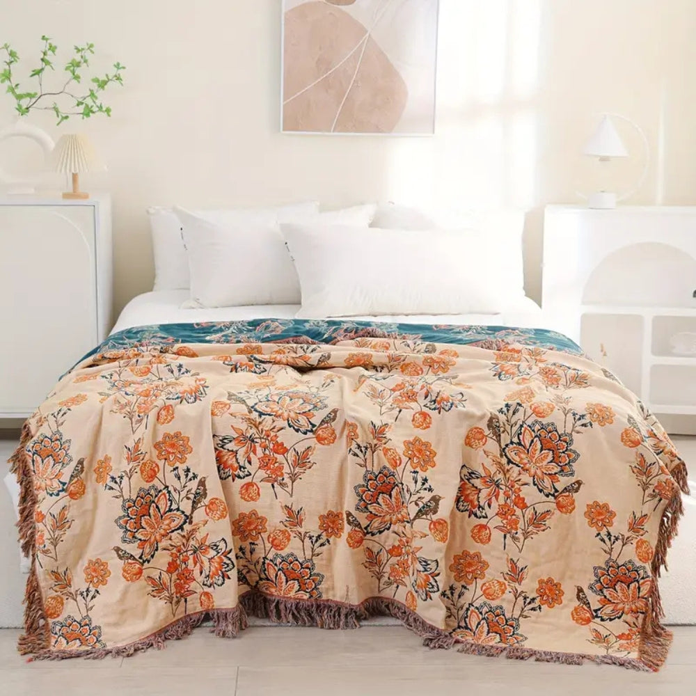 Rustikale Gemütliche Boho-Decke