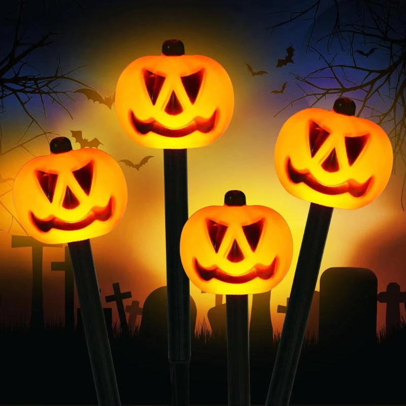 Outdoor Kürbislichter | Solarbetrieben | LED | Halloween Gartenlichter | Halloween Lichter für draußen