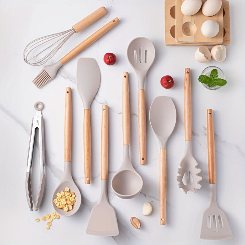 SILICOWARE – 12-teiliges Küchen-Silikon-Set | Hitzebeständig & Spülmaschinenfest