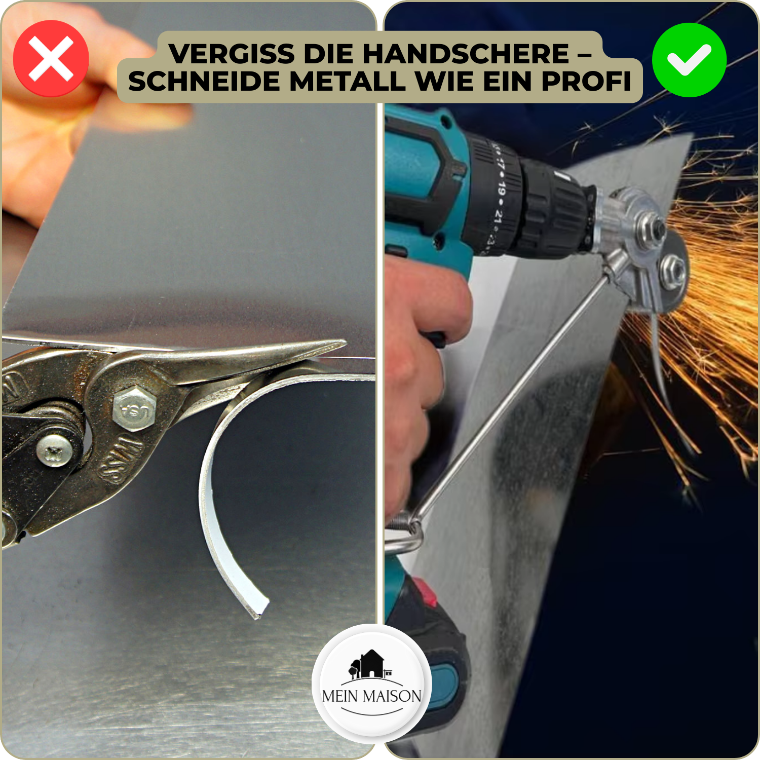 MetalCutPro™ – Schnelles, sauberes Blechschneiden leicht gemacht