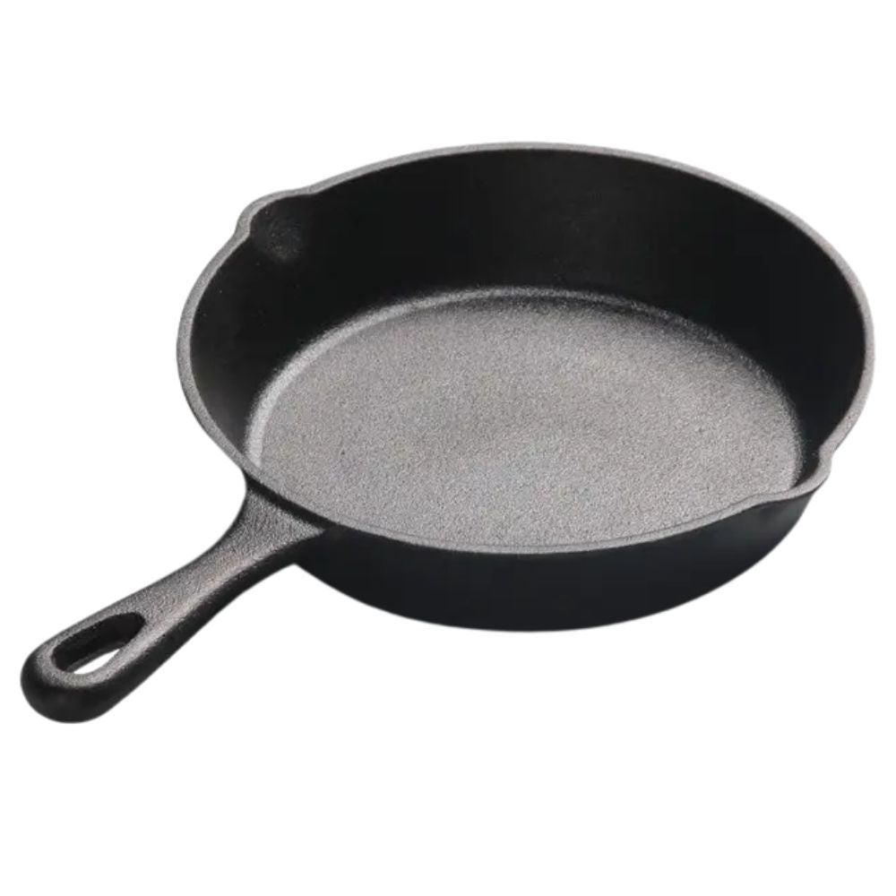 Schwarze Gusseisen-Bratpfanne