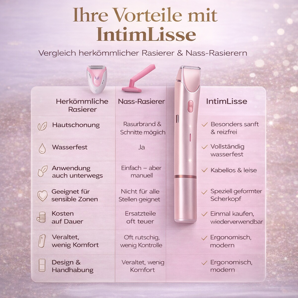 Intimrasierer für Frauen | Elektrorasierer für Damen | IntimLisse