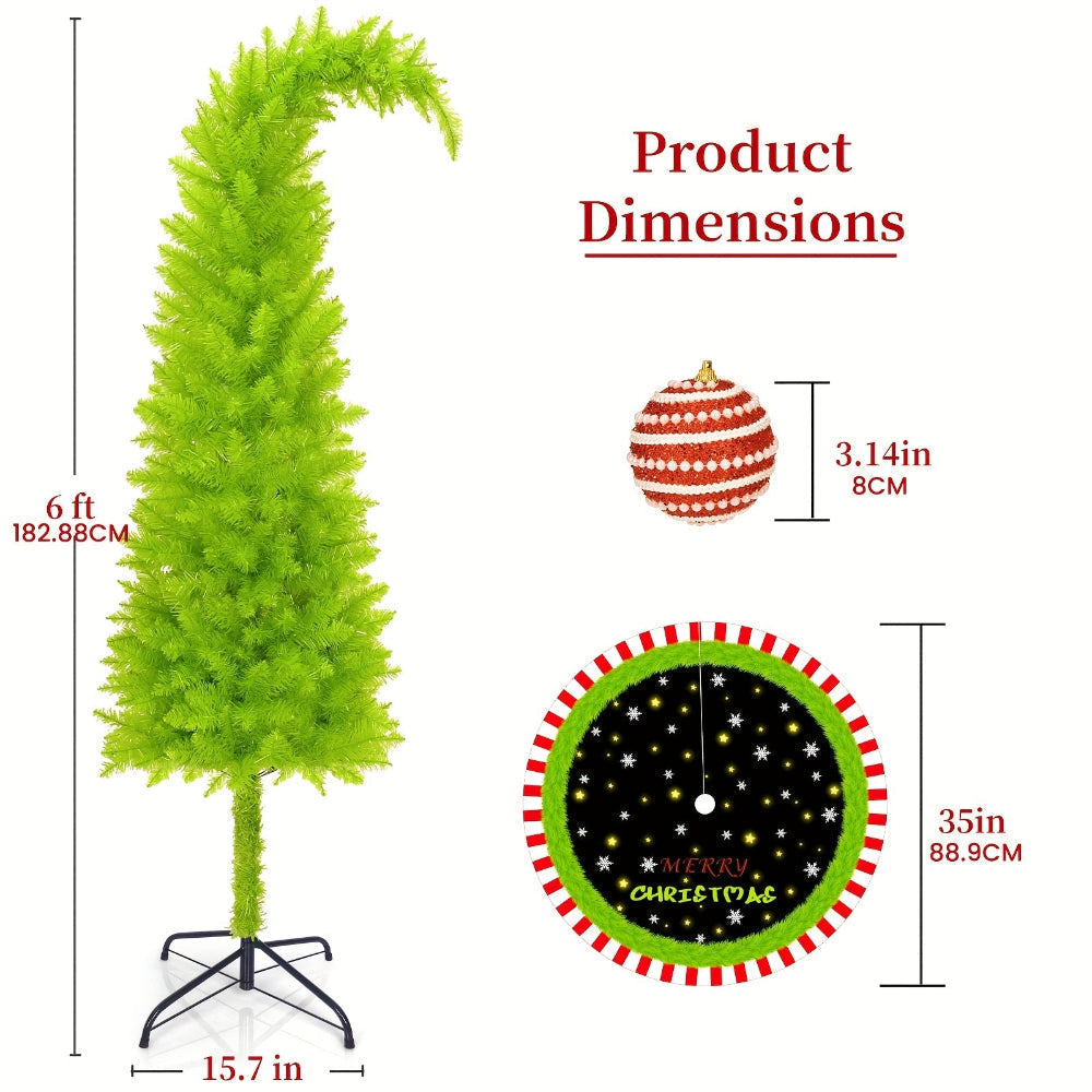 Biegbarer Weihnachtsbaum, Festliche Wohnungsdekoration Tischdisplay
