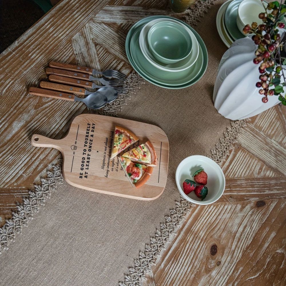 Jute Charm Boho Tischläufer