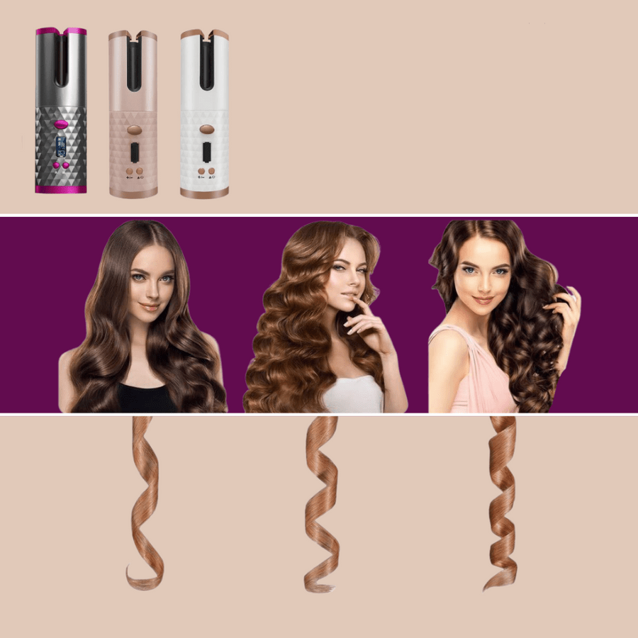Kabelloser Lockenstyler – Kabelloses Lockeneisen für unterwegs & sanftes Styling