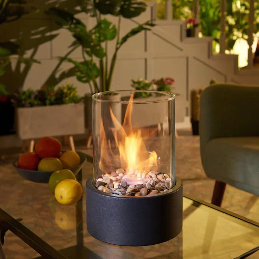 CosyFlame Tischkamin – Moderner Bioethanol Tischkamin mit echtem Flammenbild und skandinavischem Design