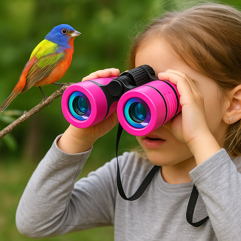 Fernglas-Set für Kinder, Outdoor-Abenteuer, Lernspielzeug, kompakt