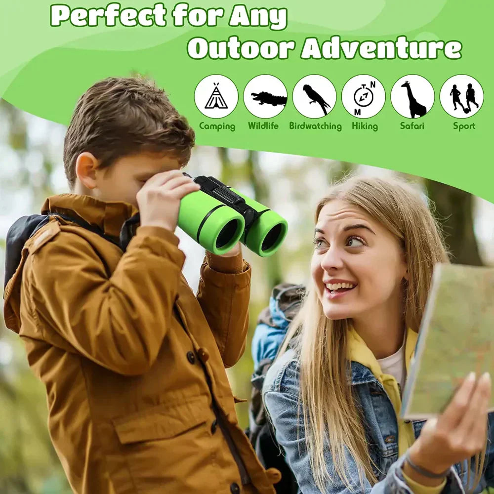 Kinderfernglas, kompakt, Outdoor-Abenteuer, Gummi-Griff