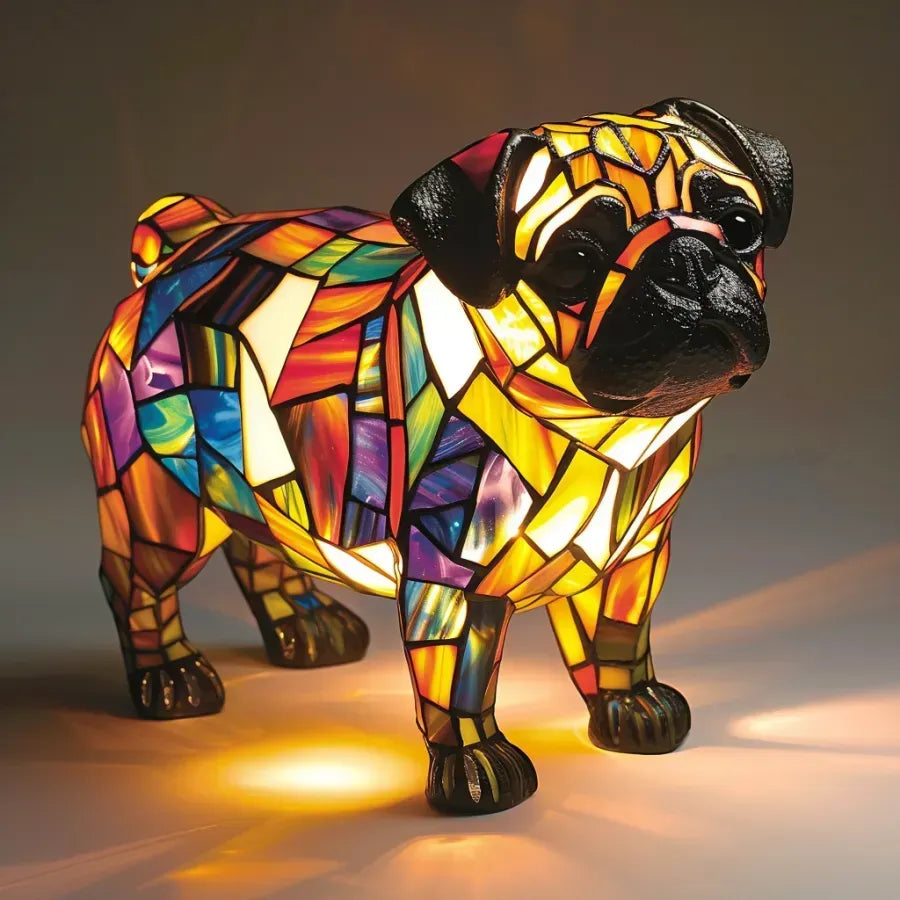 Licht Hund - handgefertigte Lampe, die Herzen zum Strahlen bringt