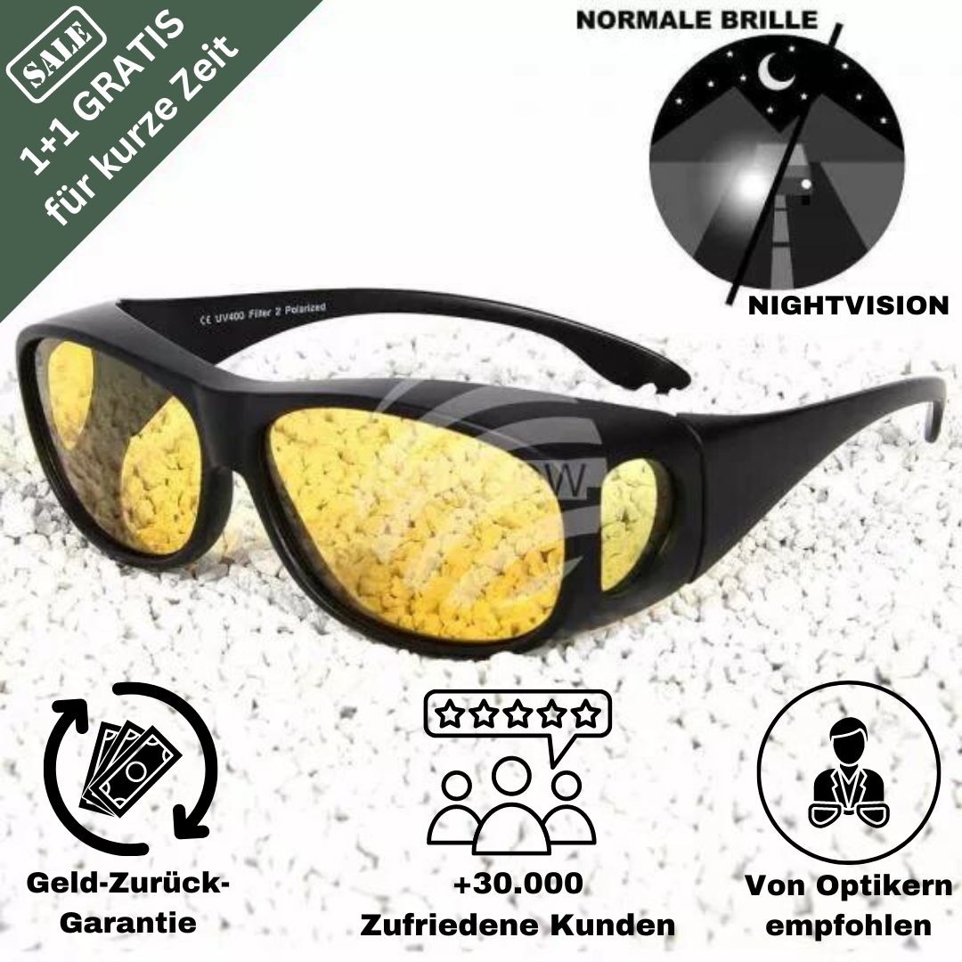 (1 + 1 Gratis) NightVision Nachtsichtbrillen für besseres Sehen