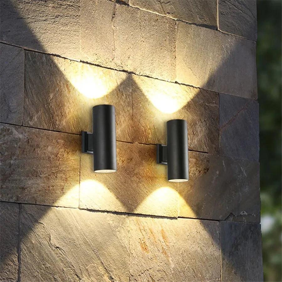 Außenwandleuchte - LED-Beleuchtung - Aluminium-Design