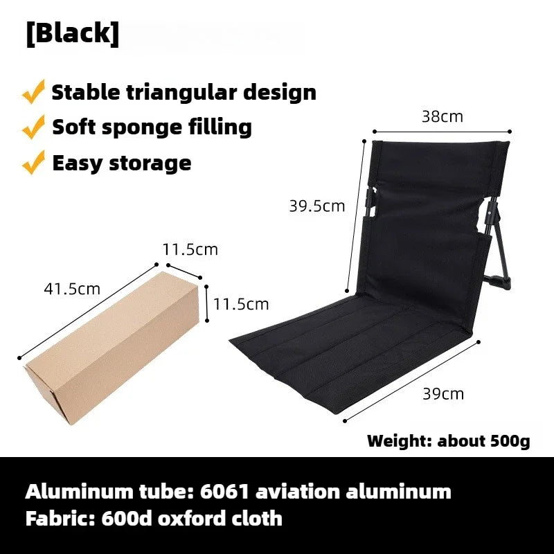 TREKASE Camping Klappstuhl | Ultraleicht & Wetterfest | Aluminiumrahmen | Gepolstert für Extra Komfort | Schnell Aufgebaut