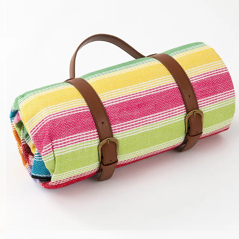 Picknickdecke Wasserdicht Kariert mit Tragegurt