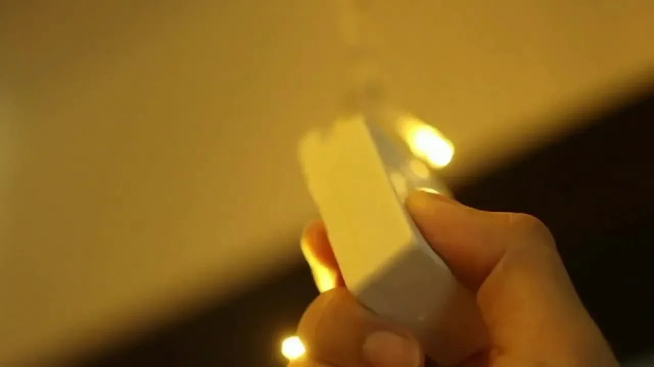 Schneeflocken Vorhanglicht - USB-Betrieb - Innendekoration