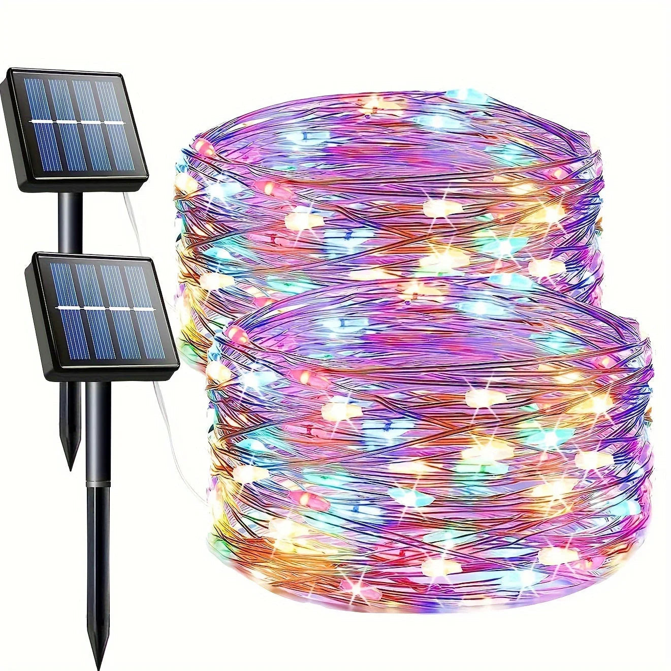 Solar-Lichterketten - Außenlichter - Garten Dekoration