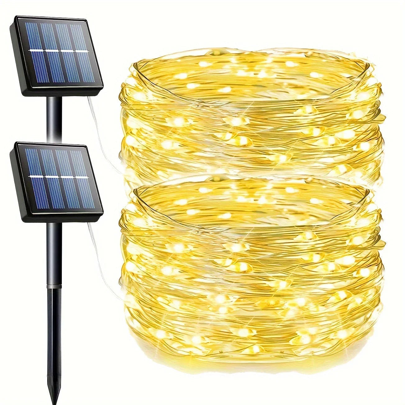 Solar-Lichterketten - Außenlichter - Garten Dekoration